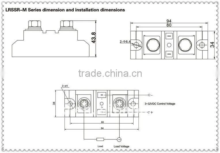high power solid state industrial relay LRSSR-M/SSR/JG-3F/G3CN
