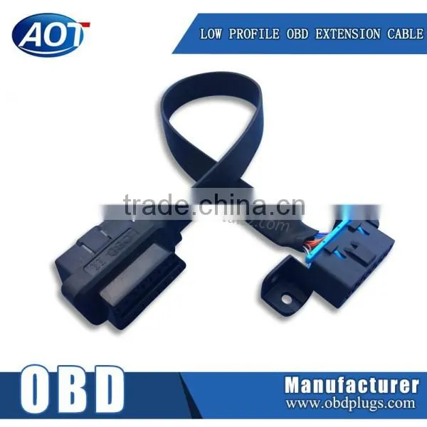 16P obd flat cable M/F to F extension cable