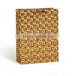 Simple hot sell brown kraft paper gift bags with handle