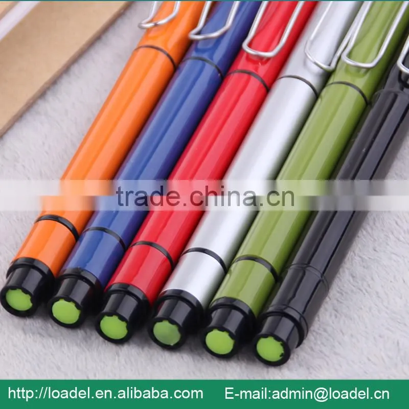 Customized logo 2 in 1 highlighter and ballpoint pen