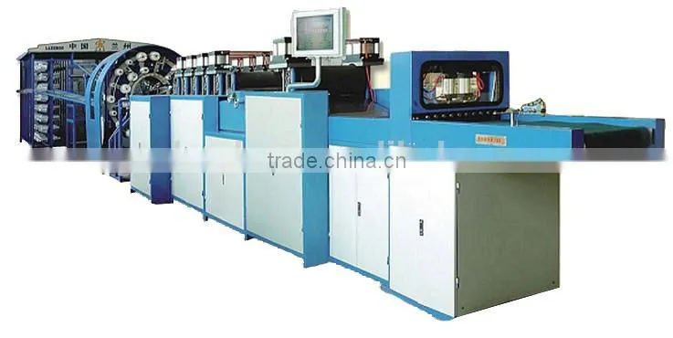 Green Paper Bag Making Line, lower noise, less worker, lower power consumption