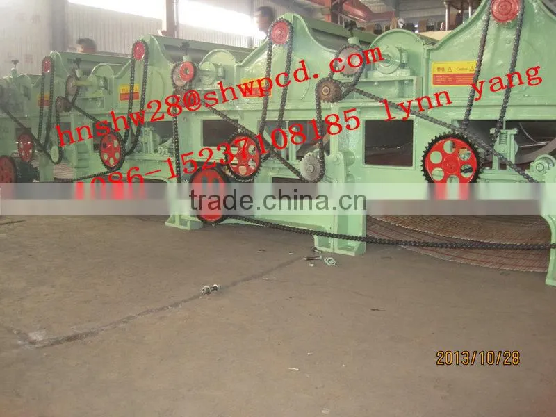 Textile tearing machine fabric cotton waste recycling machine