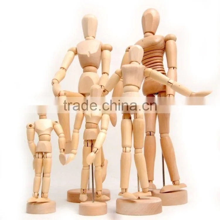 Flexible 8" Wooden manikin/art manikin/ artist manikin male