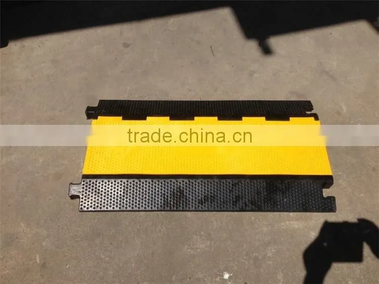 Durable speed bump stop outdoor event road cable protector