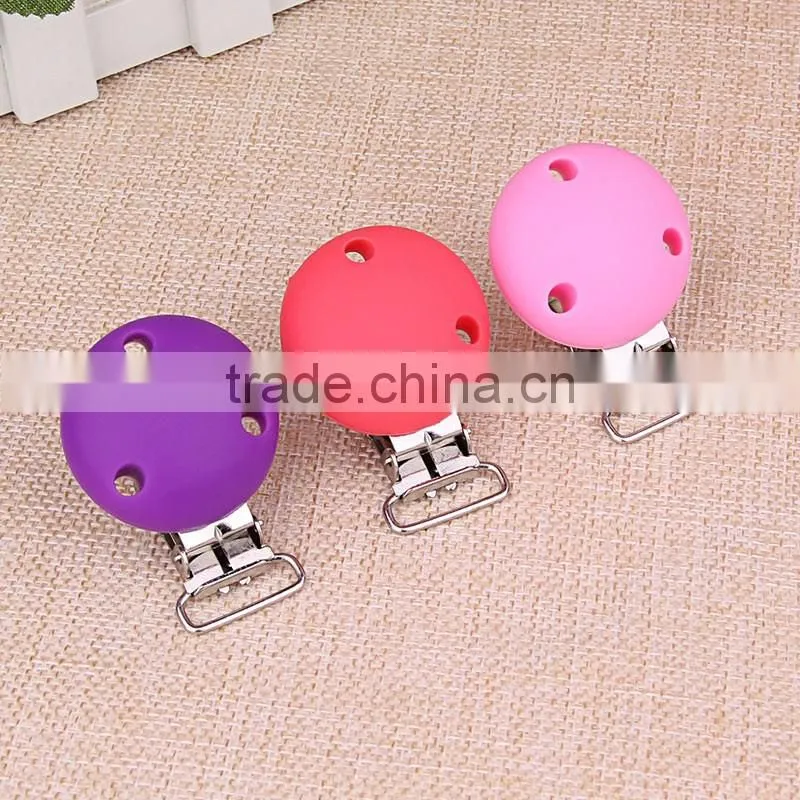Wholesale Silicone Silicone Rounded Shape Clip Assemble with Pacify