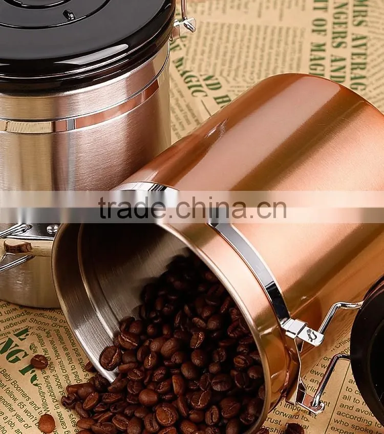 304 Stainless Steel canister with lid