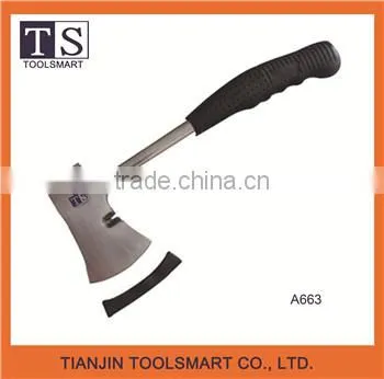 Axe with steel pipe handle
