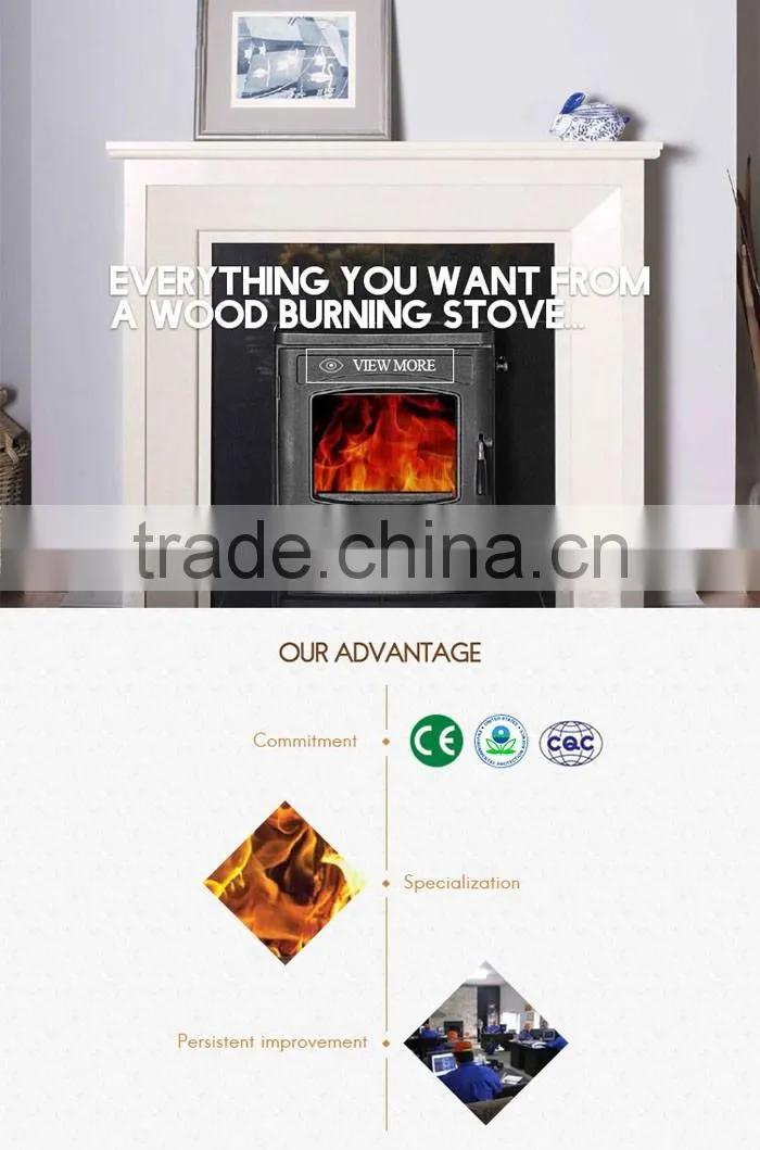Factory direct selling indoor wood stove/wood stoves with water boiler and door with galss