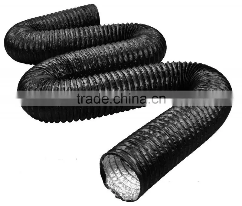 Ventilation 4'5'6'8'10'12 aluminum duct with 2 clamps/air conditional aluminum ducting/hydroponic aluminium exhaust duct