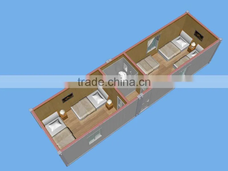 Different function prefab flat pack container house