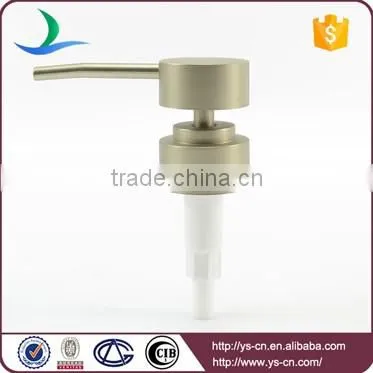 Factory wholesale satin nickel silk effect plastic lotion dispenser pump