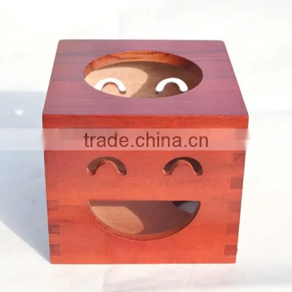 Customize Exquisite Openwork Carving Wooden Napkin Box, Desk Square Tissue Box