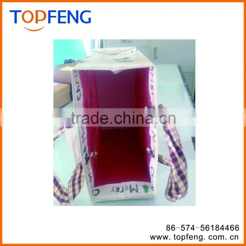christmas self-sealing gift bag/christmas tree disposal bag/pe bag gift/china gift bag