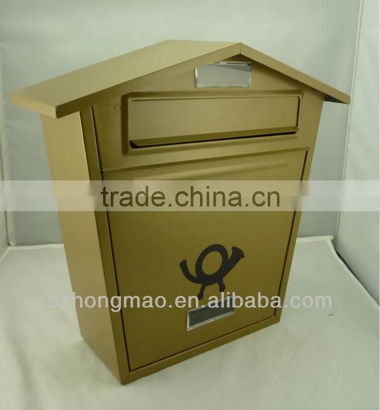 Galvanized steel postbox in many colors