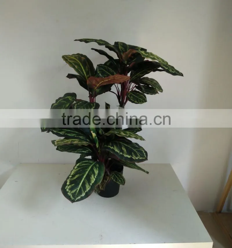 fake plant red plant artificial ornamental green plants