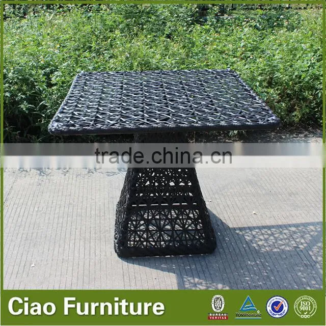Rattan furniture flower weaving coffee table set