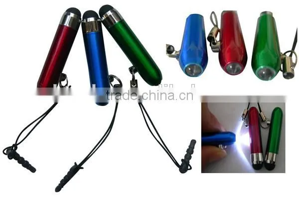 Promotional mini touch screen pen with LED light
