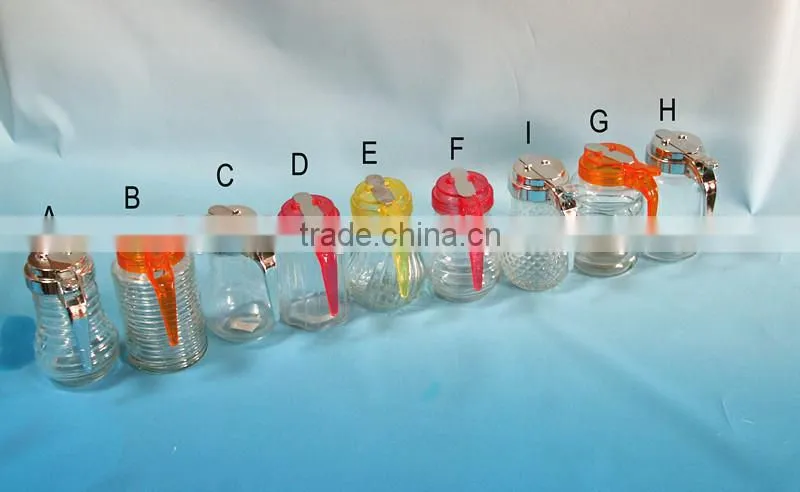 clear cylinder glass cooking oil dispenser with handle
