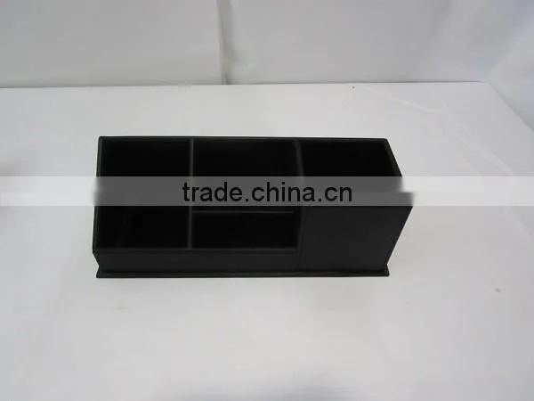 Multi-functionPU Leather Pen/Business Card/Mail Holder Desk Organizer