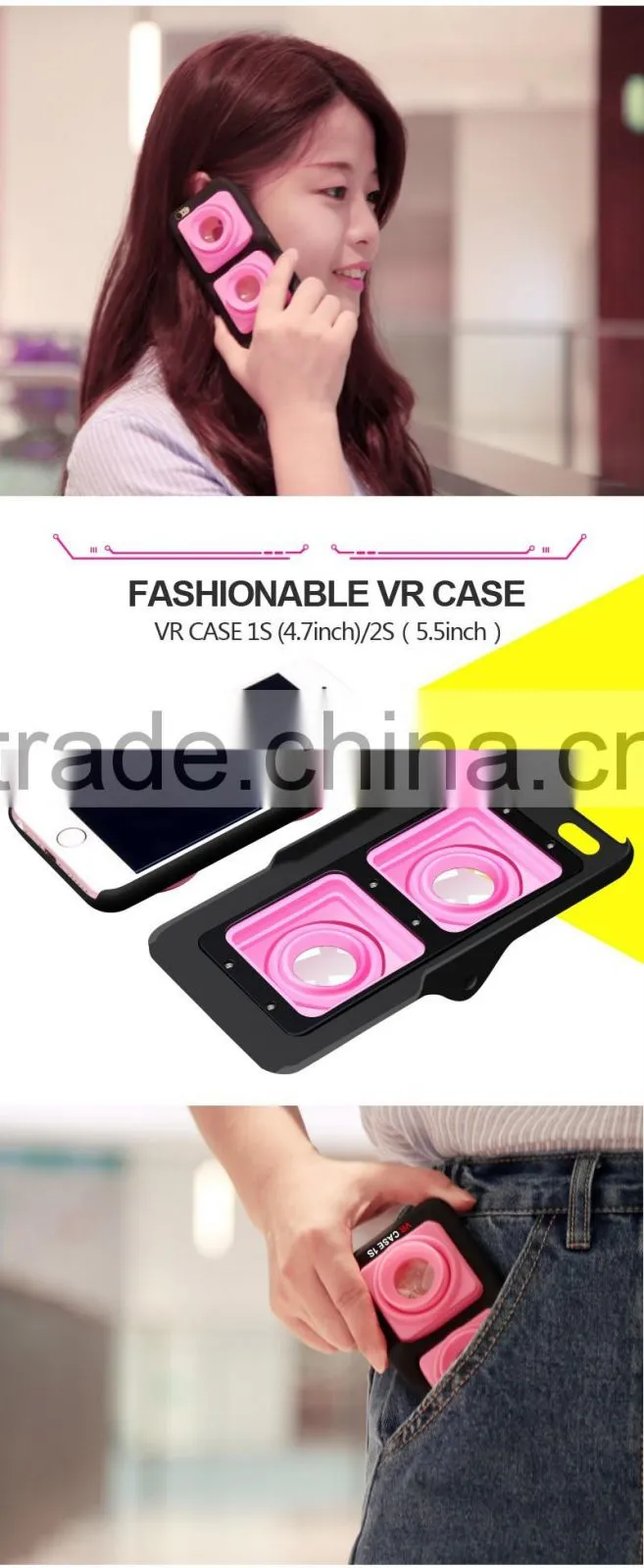2016 hot selling cheap price factory wholesale VR BOX mobile case 3D Glasses