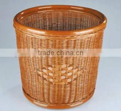 Hotel rattan towel basket