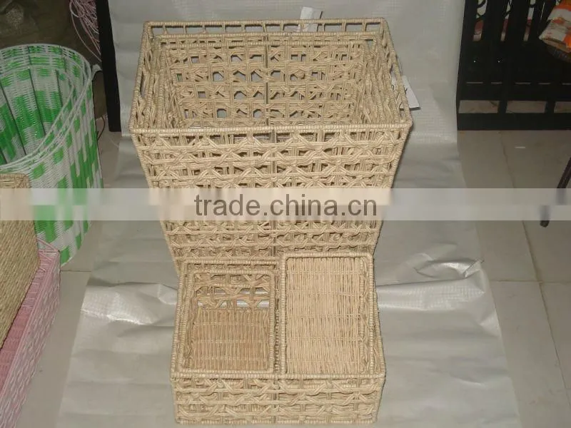 beautiful corn husk,rattan storage basket