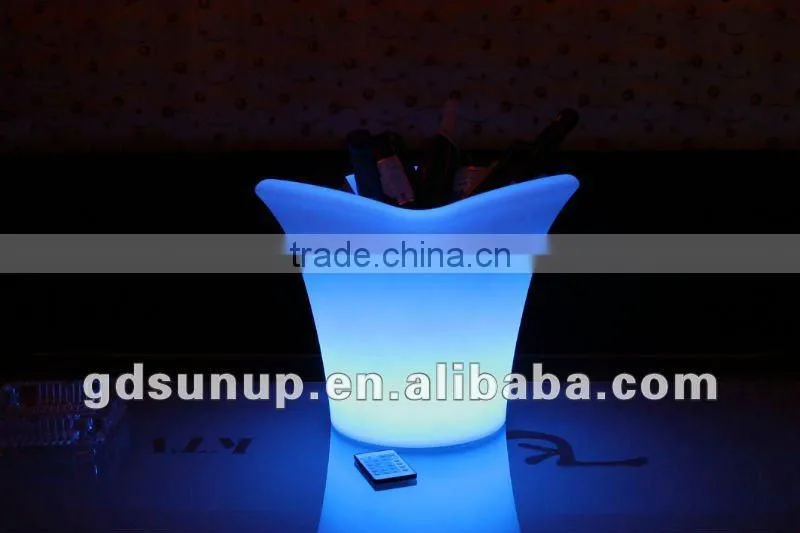 PE Material Rotational Moulding Plastic Modern LED wine bucket