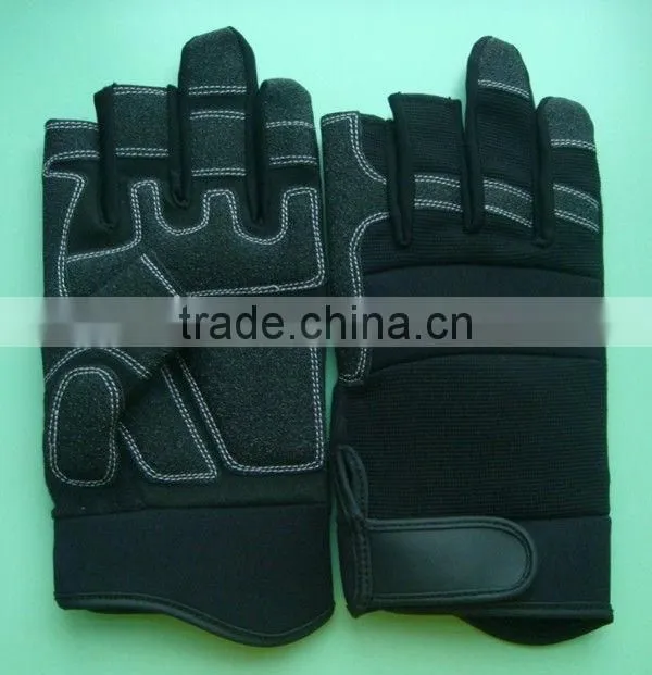 PU Leather Police Gloves for Winter
