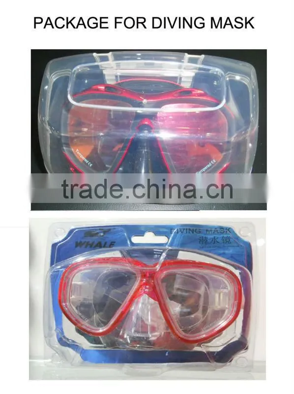 Low volume diving glasses, tempered glass dive mask(MK-102)