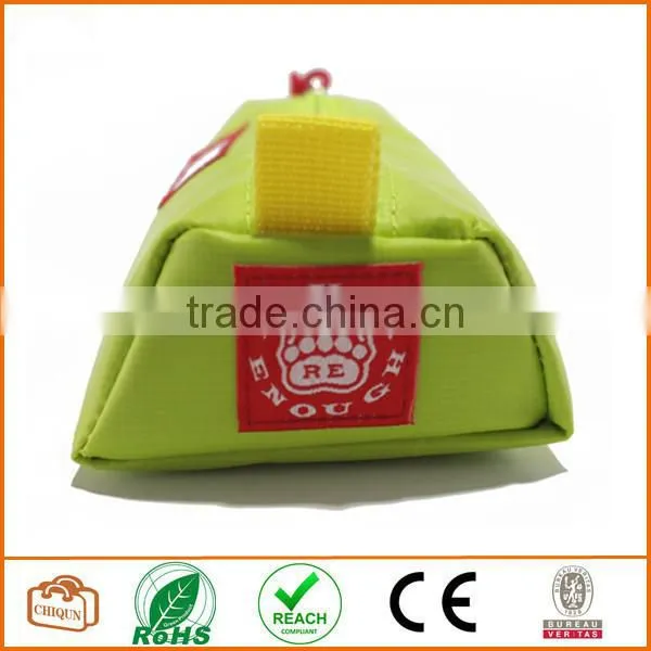Tarpaulin Name Tag Small Pencil Case Pouch (Lime Green)