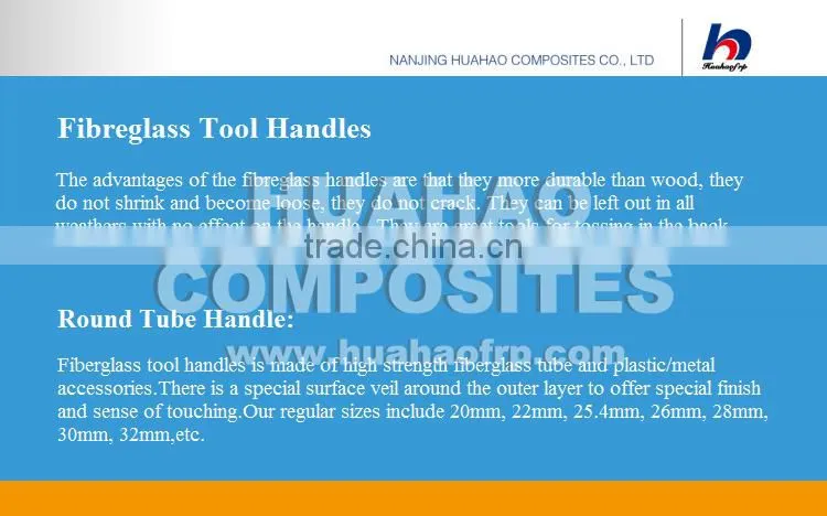 Fiberglass Handle for Gardening Tools,Durable High Strength Fiberglass Handles