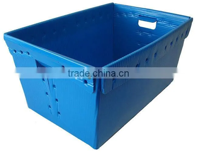 Polypropylene pp corrugated plastic box with lid