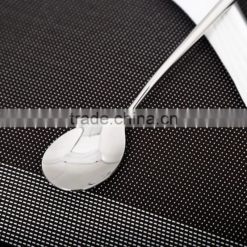 LFGB stainless steel kitchen utensil korea round spoon HT62