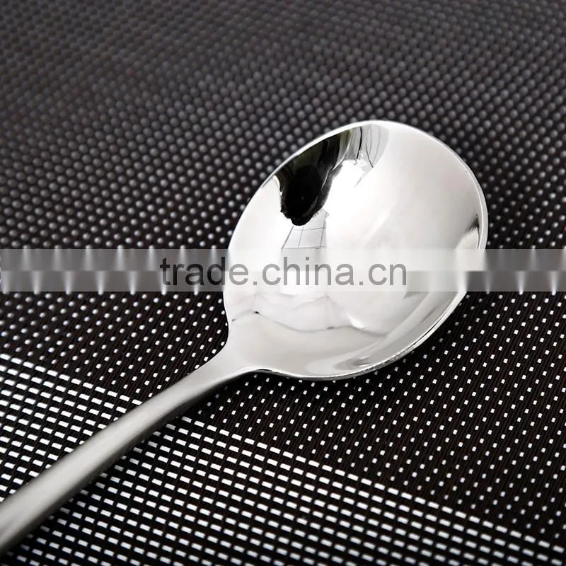 LFGB stainless steel kitchen utensil korea round spoon HT62