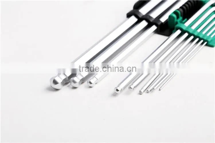 9pcs Ball Point hex key set /hex key spanner /universal hex key