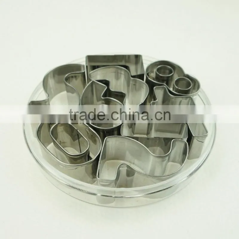 47100 9pcs number Shape Cake cookie cutter ,fondant cake decorating tools