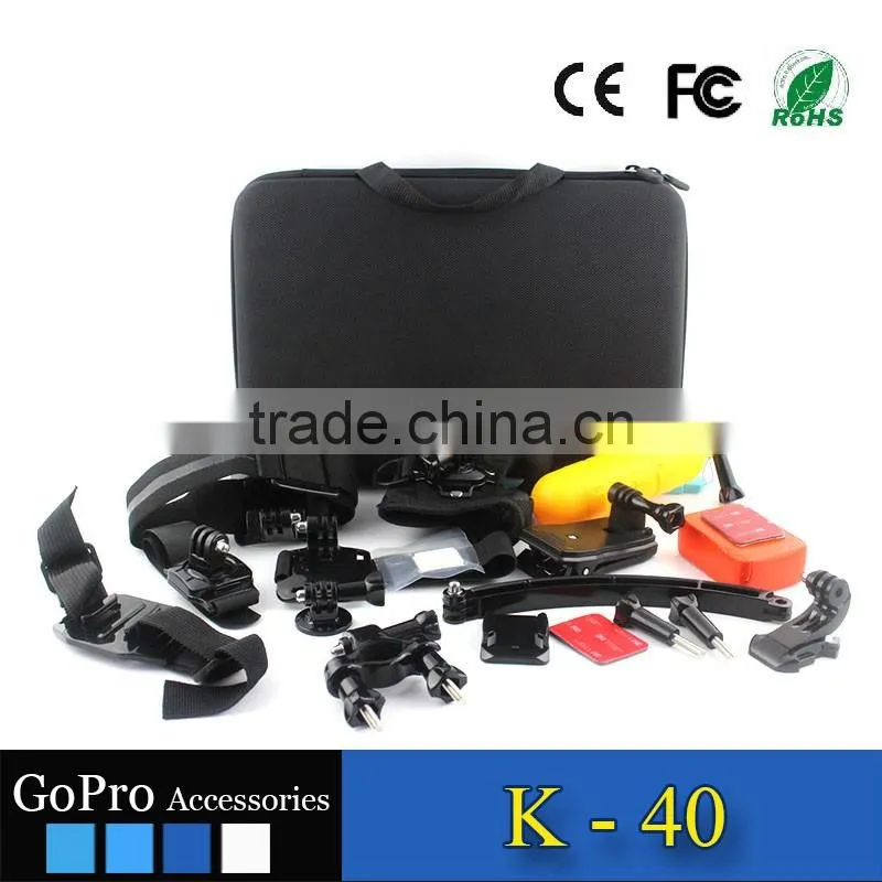 2016 hot selling kits used for gopros heros series mount sets for action camera sports DV cases