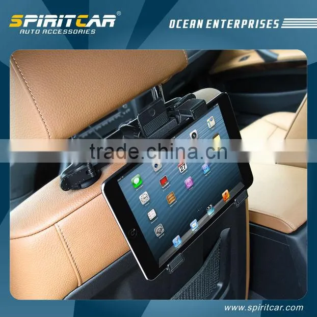 360 Degrees Revolving Car Headrest Tablet Holder for iPad