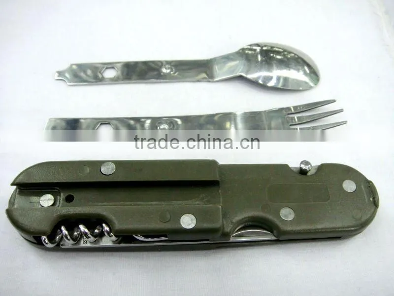 Multi Tableware/Outdoor Tableware/Multi knife/Pocket knife( KS607 ) barbecue tool set