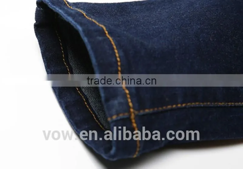Kids Jeans Wholesale Custom Washed Skinny Child Jeans VOWCJ7176