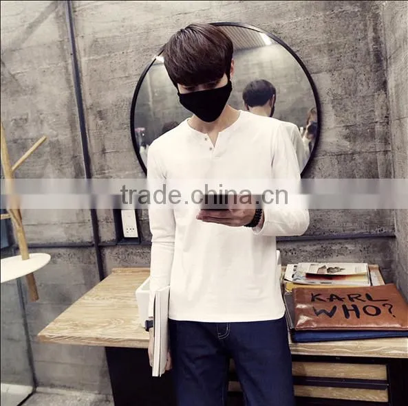 2016 wholesale high quality short sleeve v-neck T-shirt for men