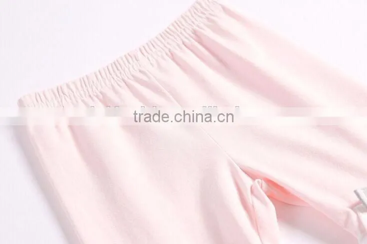 Hot selling custom fashion pants for little kids/girls ruffle pants