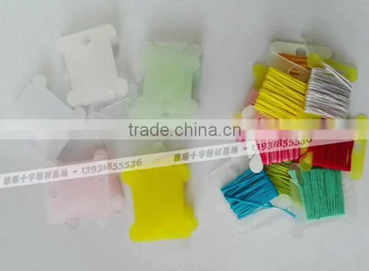 Embroidery tools plastic floss bobbins threading board for sewing