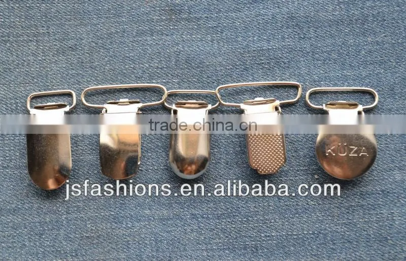 Duckbill metal brace garment clips with different shape and size