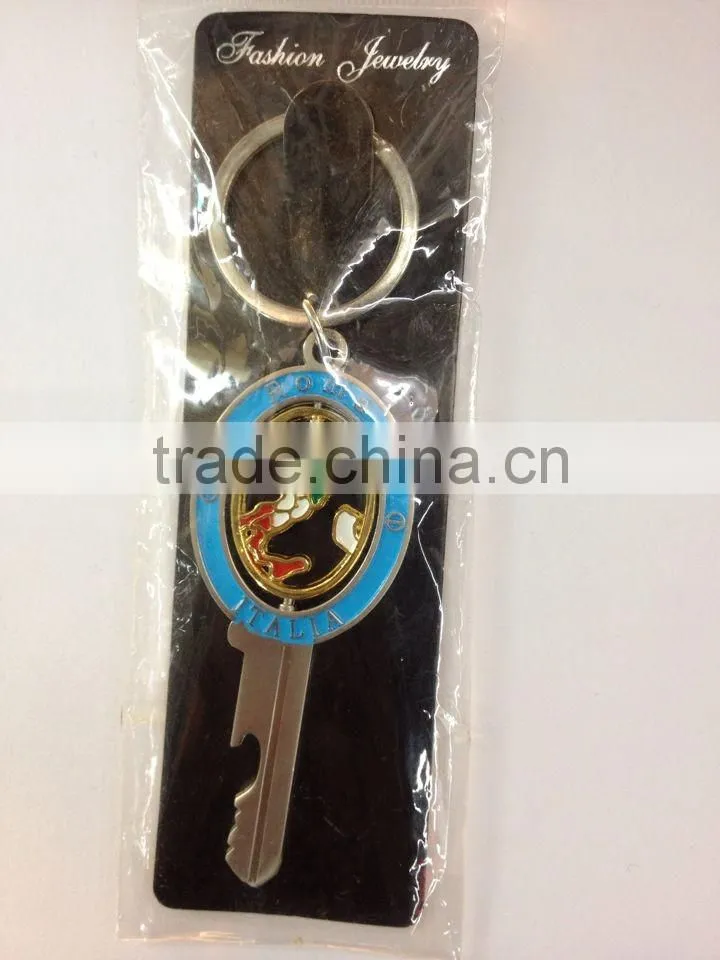 New Arrival Custom Key Shape Metal Keychain