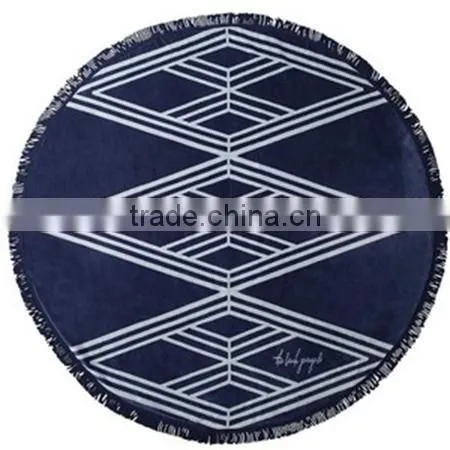 Custom Design Reactive Printed Beach Towel Round China Trade Assurance Factory