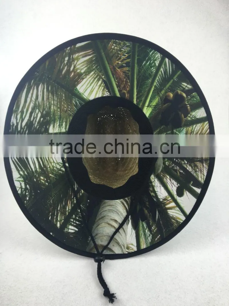 YXH8/ Custom high quality straw hat outdoor surf straw hat wholeasle