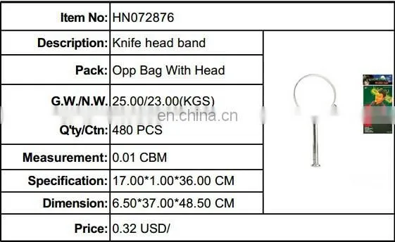 Halloween Party Knife Through Head giftmate