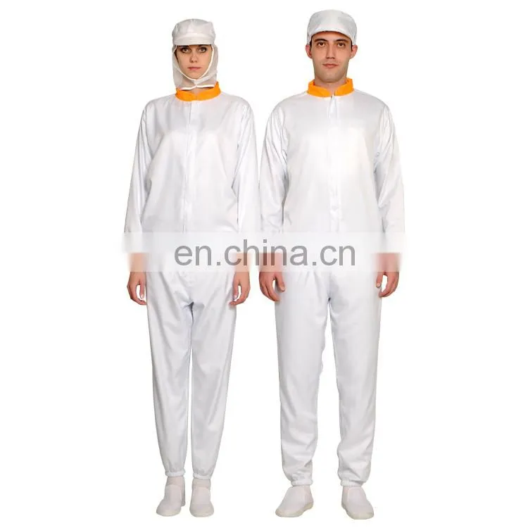 Mandarine Collar Working Suit/ OEM Food Factory Clothing