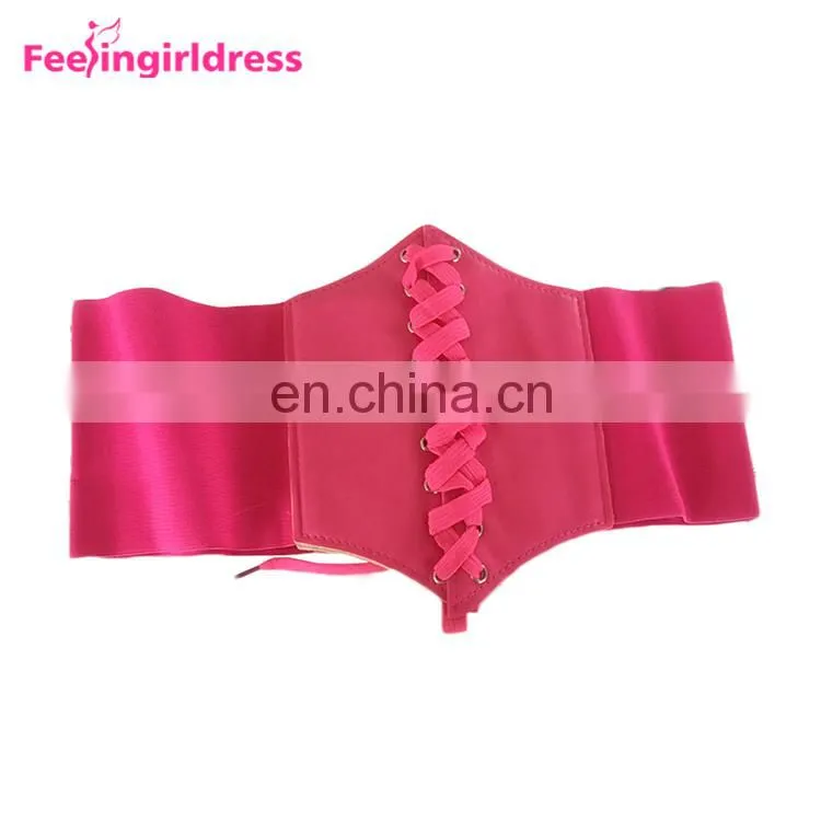 New Lace Up Wide Waist Trainer Corset Belt Women Shape-Making Fashion Elastic Belt